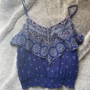 American Eagle Cropped Adjustable Tank Bandana